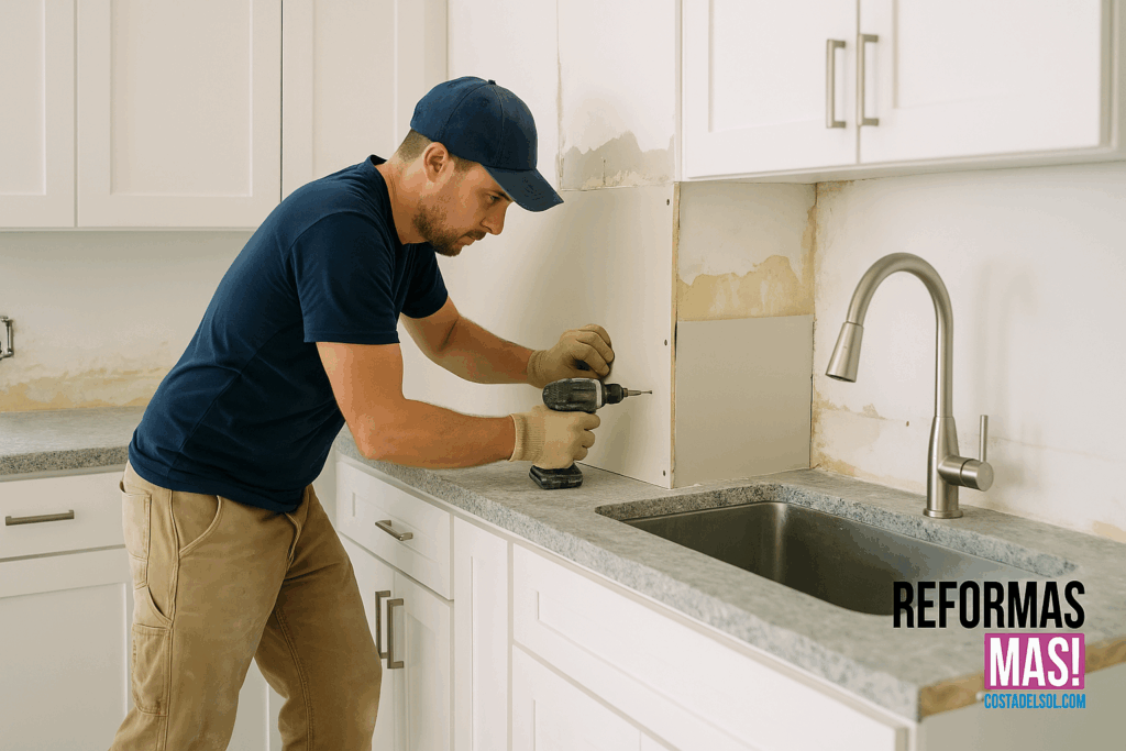 Reformas de cocinas en Málaga: diseño, muebles, encimeras, electricidad y fontanería. Cocinas modernas con resultados garantizados. WhatsApp +34 612 286 273.