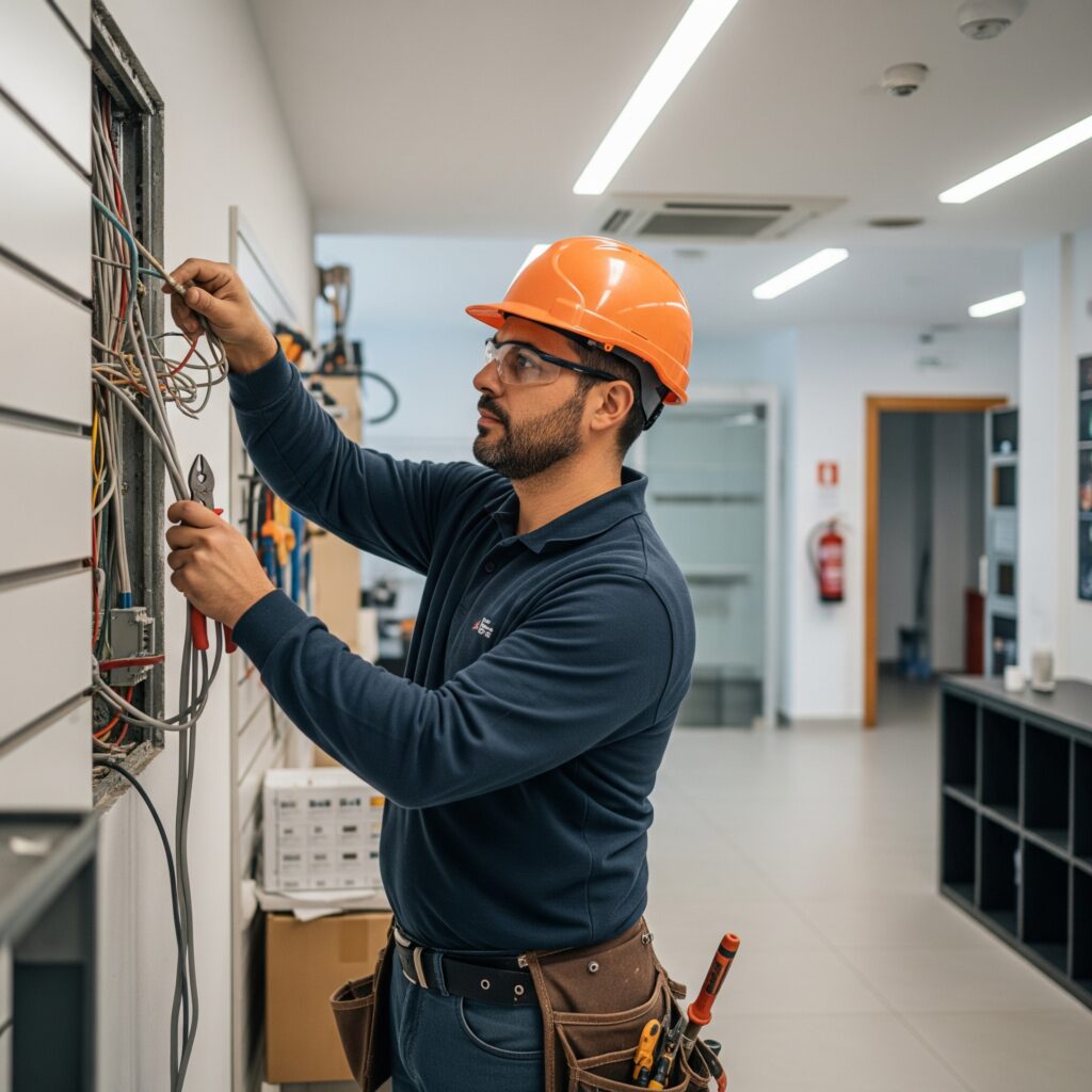 En Reformas Costa del Sol contamos con electricistas profesionales y autorizados en Málaga para cualquier tipo de instalación o reparación eléctrica. Desde la modernización completa del cableado de tu vivienda hasta la instalación de iluminación LED o sistemas domóticos.
