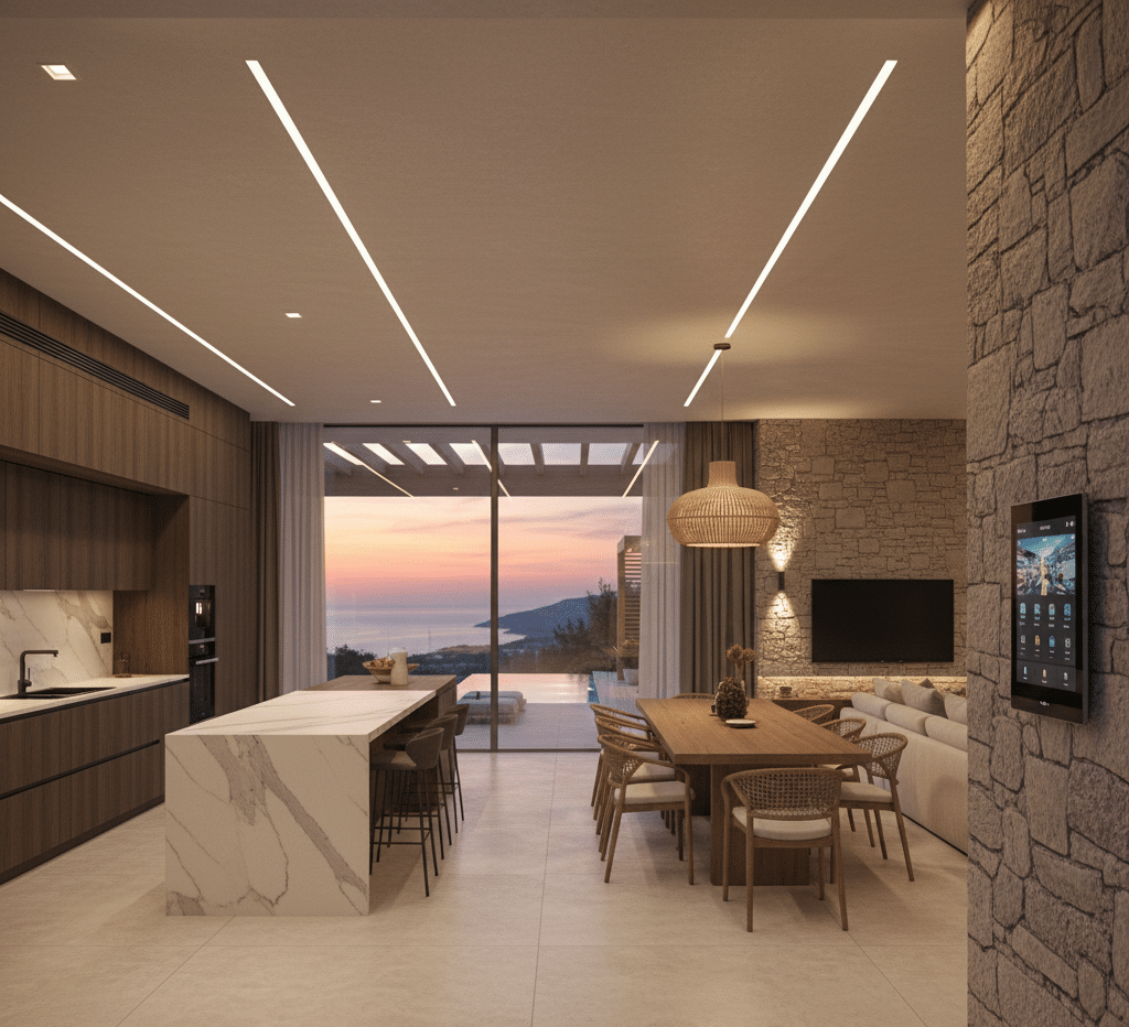 Diseño de baño de lujo reformado en Málaga con acabados en mármol y grifería premium.