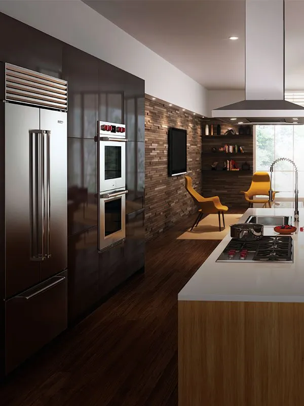 Luxury dark kitchen design renovation Marbella