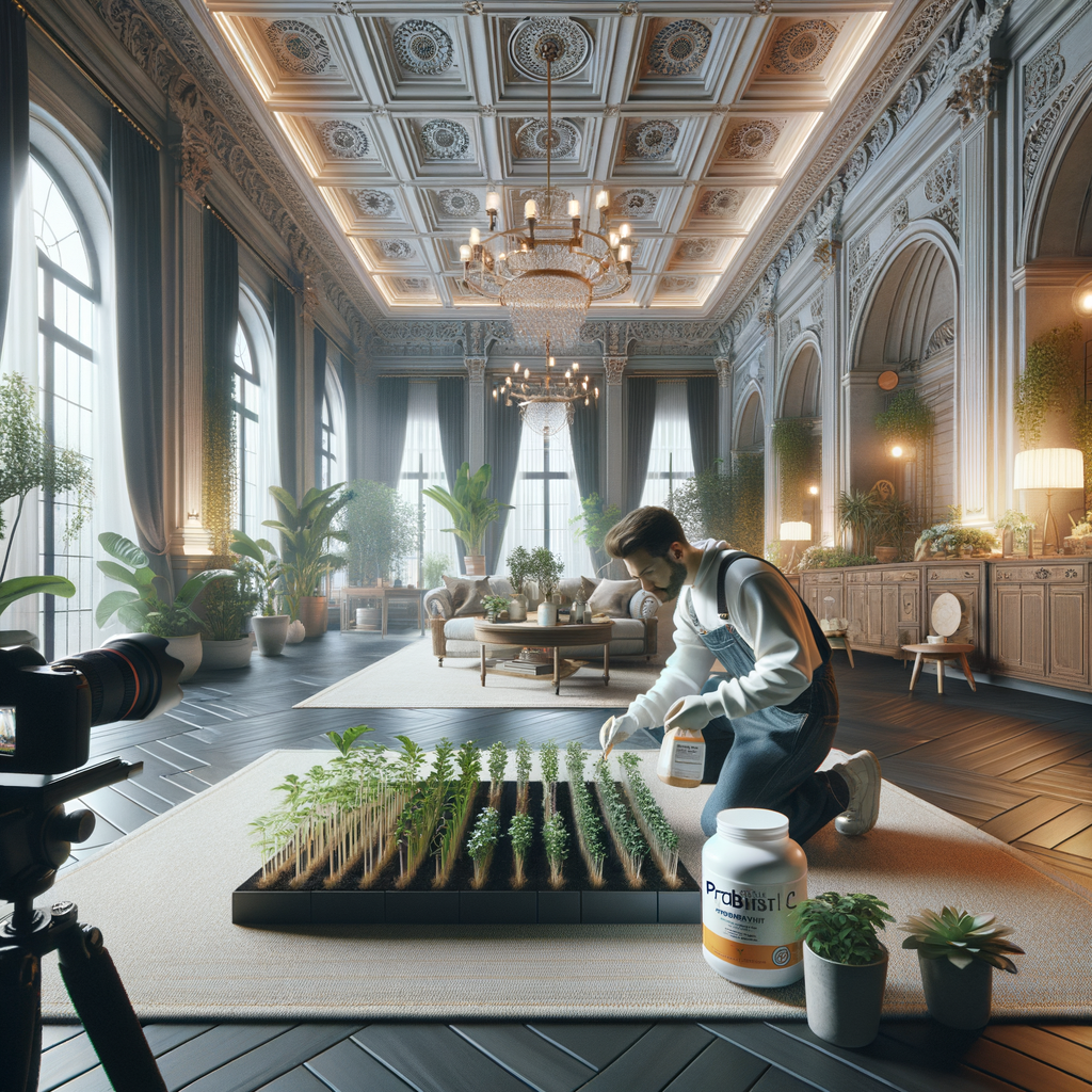 Aplicación de solución probiótica